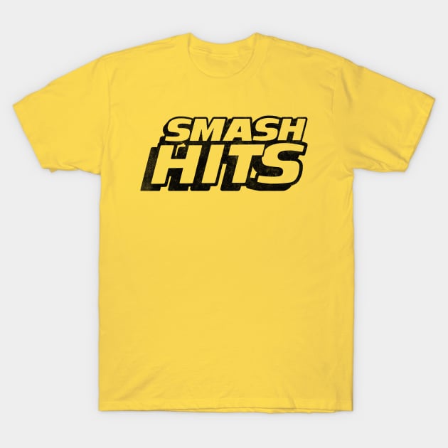 80s Smash Hits Faded Look Design T-Shirt by CultOfRomance